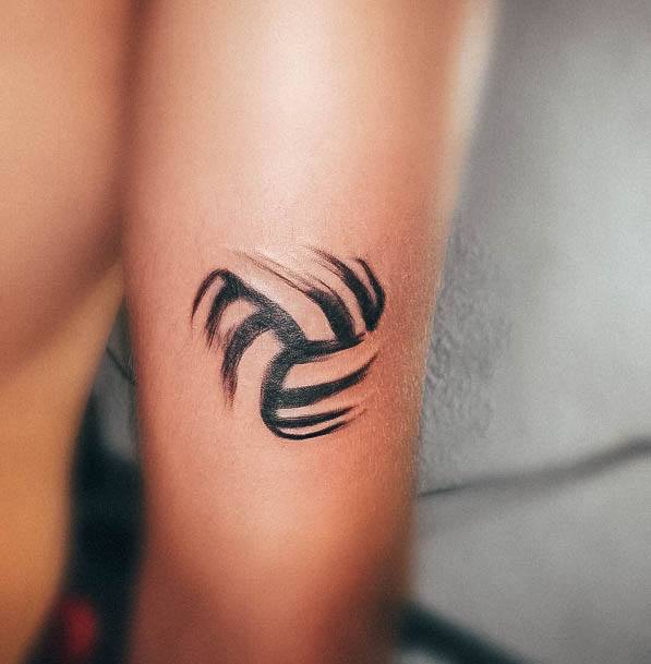 Terrific Design Ideas For Womens Volleyball Tattoo