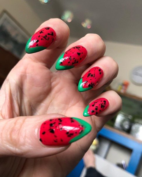 Terrific Design Ideas For Womens Watermelon Nail