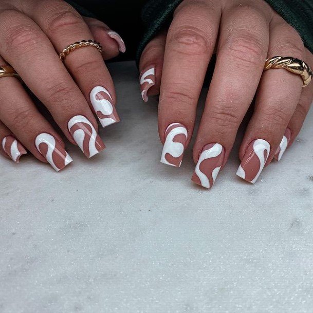 Terrific Design Ideas For Womens White And Nude Nail