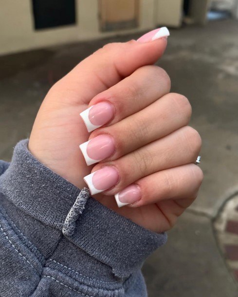 Terrific Design Ideas For Womens White French Tip Nail