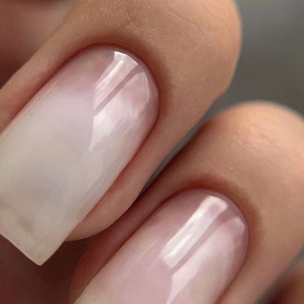 Terrific Design Ideas For Womens White Ombre Nail