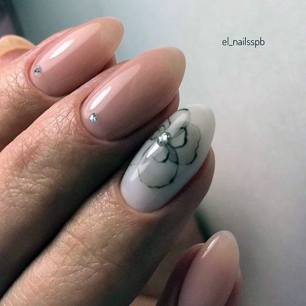 Terrific Design Ideas For Womens White Prom Nail