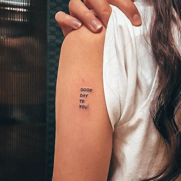 Terrific Design Ideas For Womens Word Tattoo
