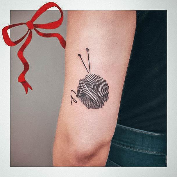 Terrific Design Ideas For Womens Yarn Tattoo