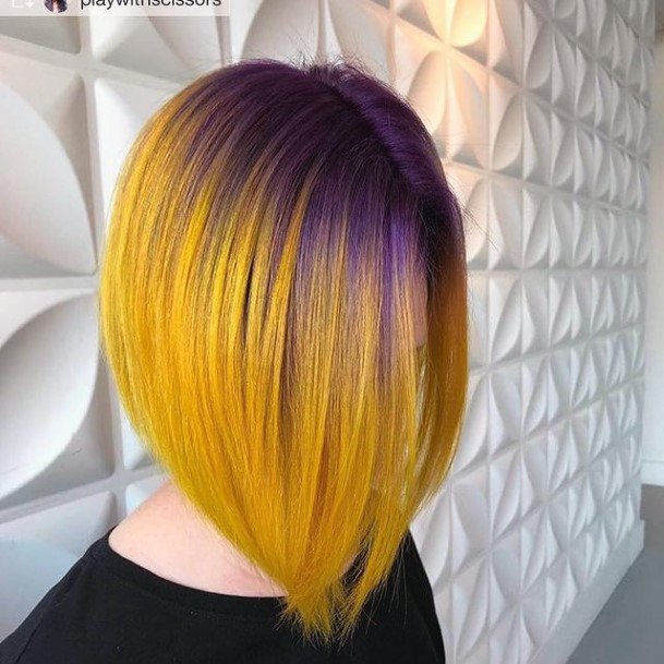 Terrific Design Ideas For Womens Yellow Ombre Hairstyles