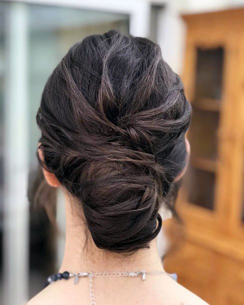 Textured Chignon Hairstyle For Women