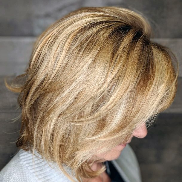 Textured Layers Hairstyles For Women Over 40