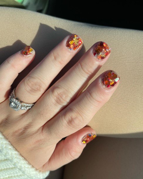 Thanksgiving Womens Feminine Thanksgiving Nails