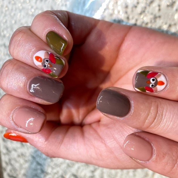 Thanksgiving Womens Nail Ideas