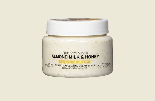 The Body Shop Almond Milk And Honey Body Scrub Exfoliator Body Scrub For Women