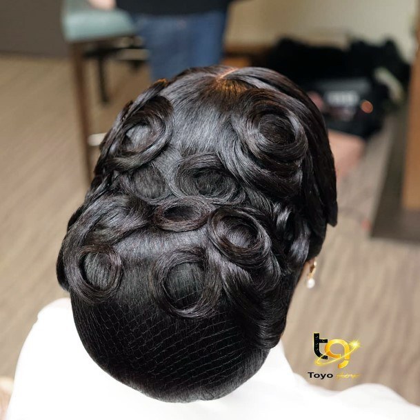 Thick Chignon Wedding Hairstyles For Black Women