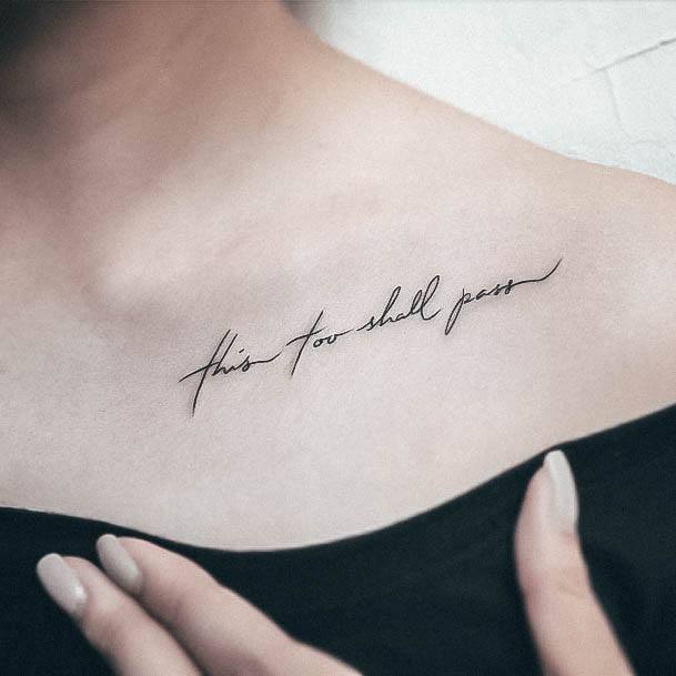 This Too Shall Pass Womens Tattoo Ideas