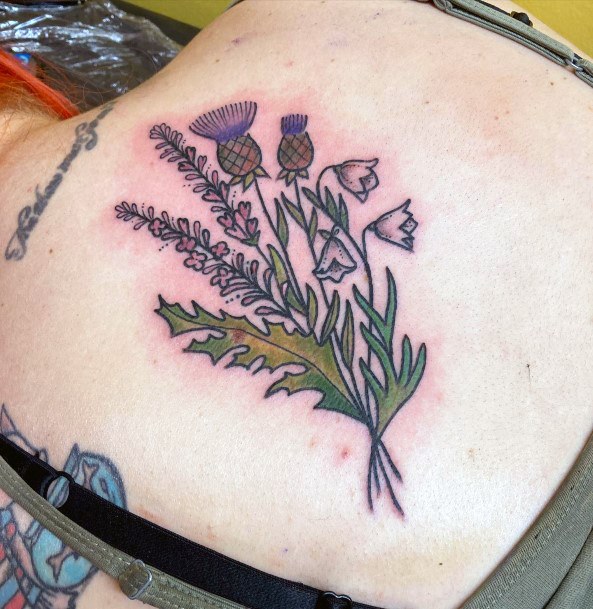 Thistle Tattoo Design Inspiration For Women