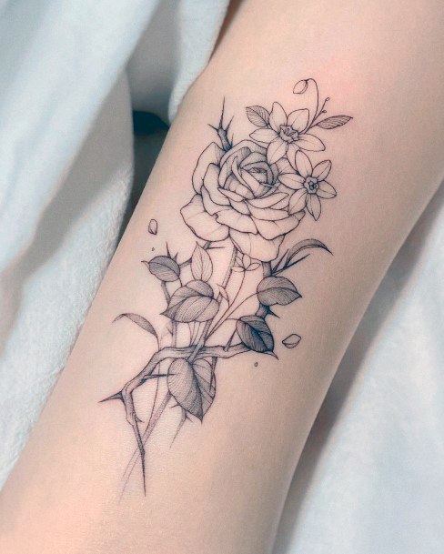 Thorns Womens Tattoo Ideas