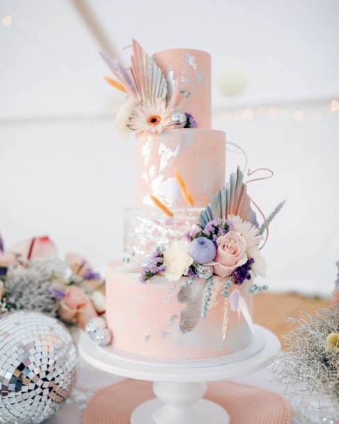Three Tiered Wedding Cake Flowers