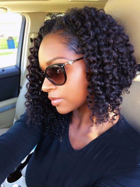 Tight Curls Sweet Bob Hairstyles For Black Women