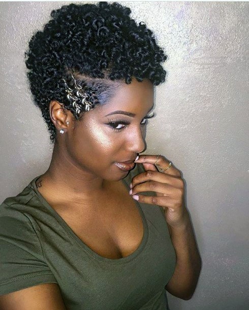 Tight Short Curls Pixie Natural Hairstyles For Black Women