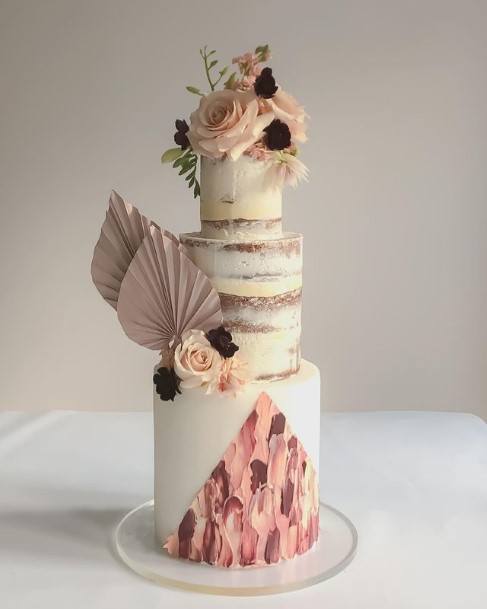 Tiled Art Beautiful Wedding Cake
