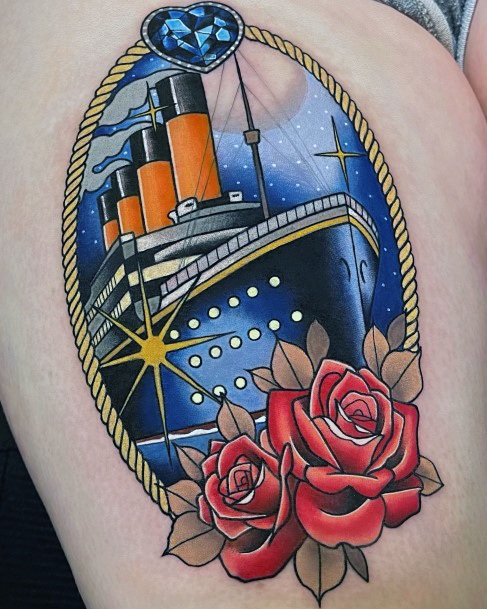 Titanic Tattoos For Girls