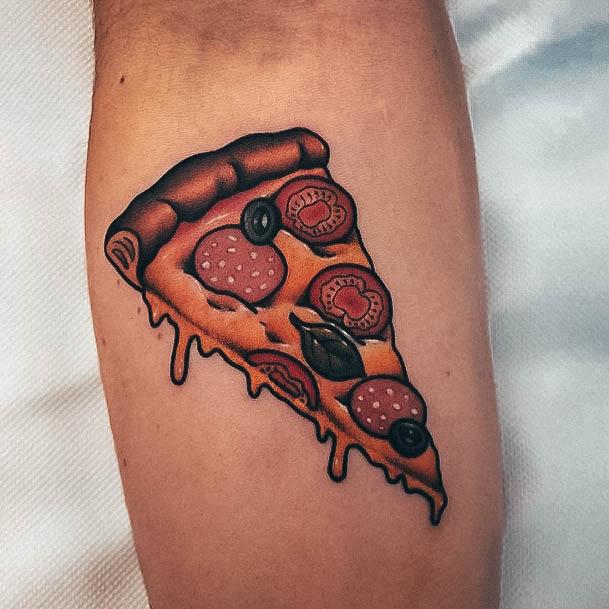 Tomato Olives Slice Inner Arm Adorable Tattoo Inspiration Pizza For Women