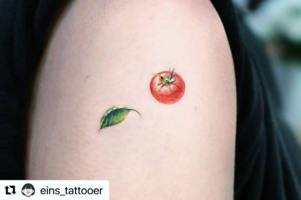 Tomato Tattoo Art For Women