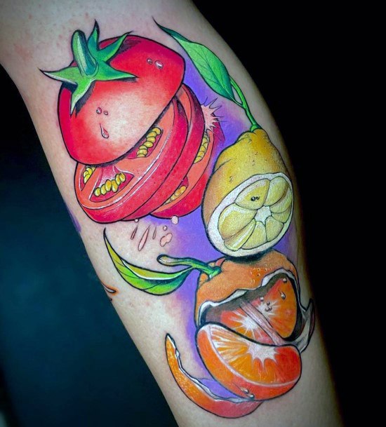 Tomato Tattoo Design Ideas For Girls