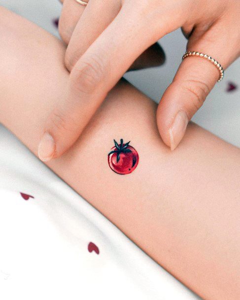 Tomato Tattoos Feminine Ideas