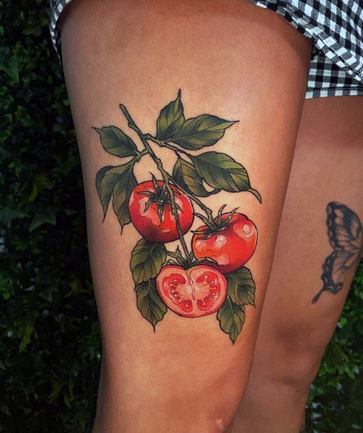 Tomato Woman Tattoo Art