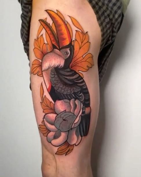 Toucan Woman Tattoo Art