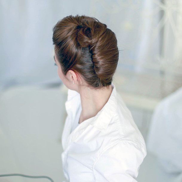 Traditional Sectioned And Simple French Twist For Women