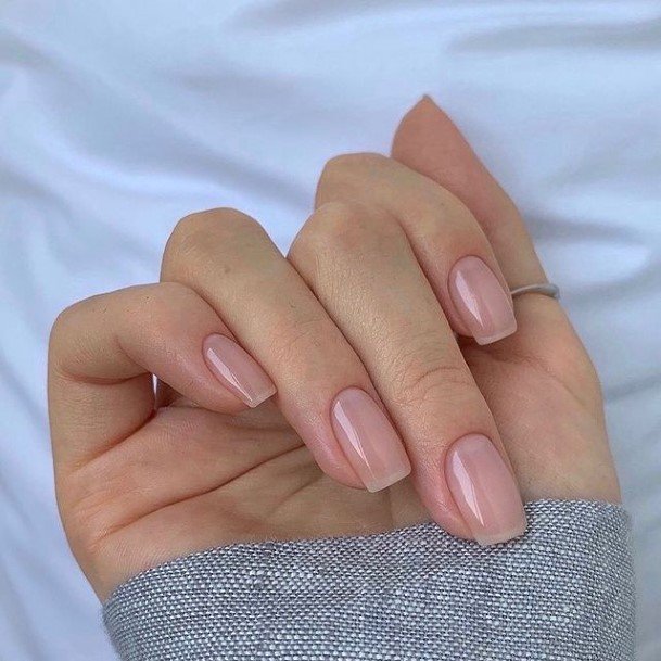 Translucent Girls Nail Ideas