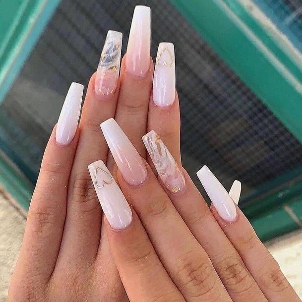 Translucent Nail Feminine Designs