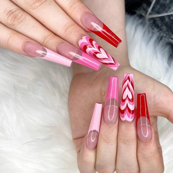 Translucent Pink Nails Feminine Ideas