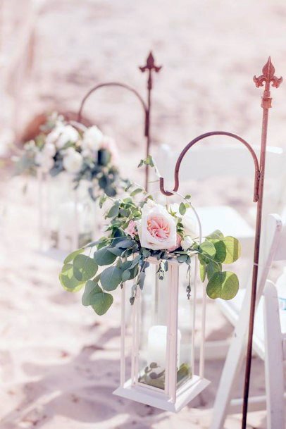 Transparent Glass Lantern Wedding Decor