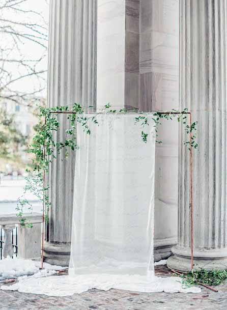 Transparent White Cloth At Dais Cheap Wedding Decorations