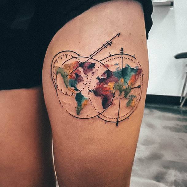 Travel Womens Tattoos