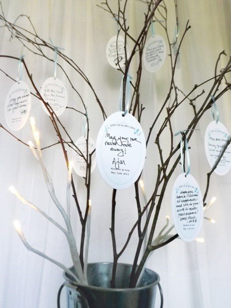 Tree Branches Wedding Guest Book Ideas