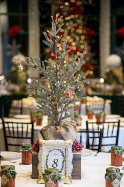 Tree On Table Wedding Decor