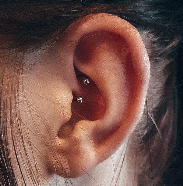 Trendy Cute Faux Rook Ear Piercing Ideas For Women