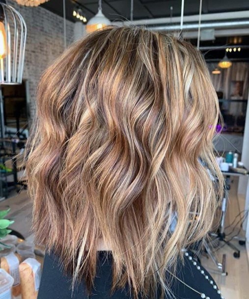 Trendy Haircut Ideas Messy Beach Waves Shoulder Length Light Brown