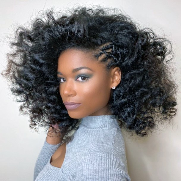 Trendy Hairstyle Suggestions Beautiful Black Women Wild Curly Black Hair