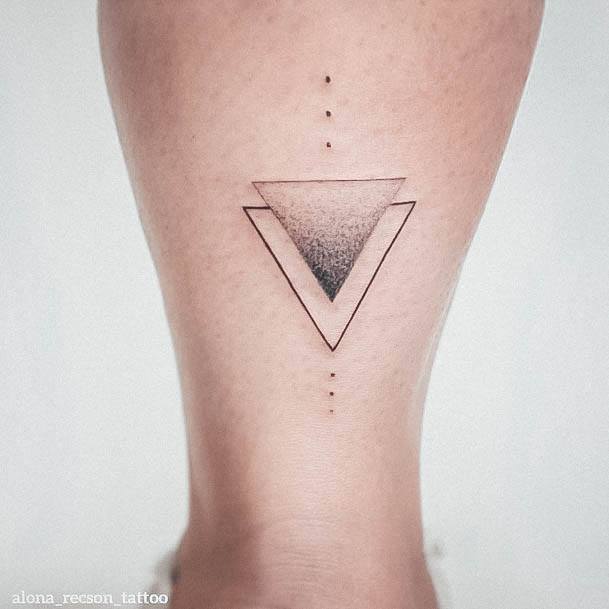 Triangle Tattoo For Ladies