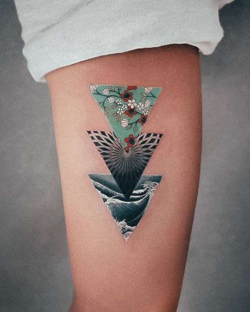 Triangle Womens Tattoo Designs