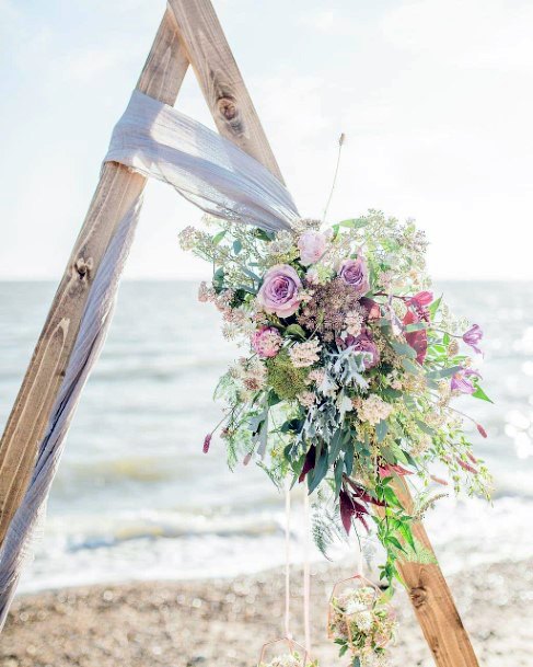 Triangular Platform June Wedding Flower Decorations Art