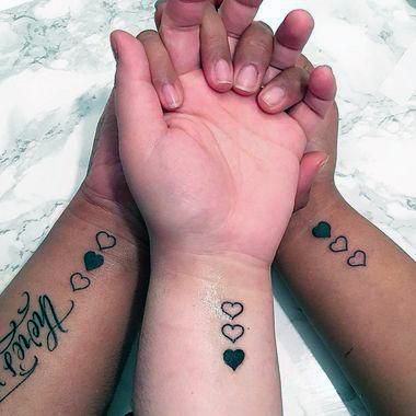 Triple Heart Order Sister Tattoo