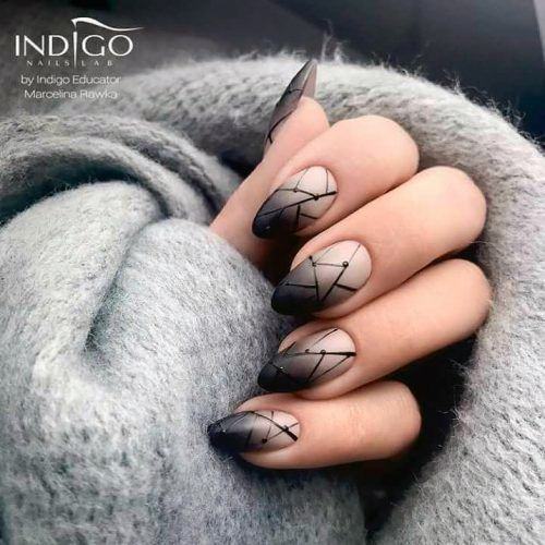Trippy Cool Black And White Fall Ombre Nails Sweet Designs For Women