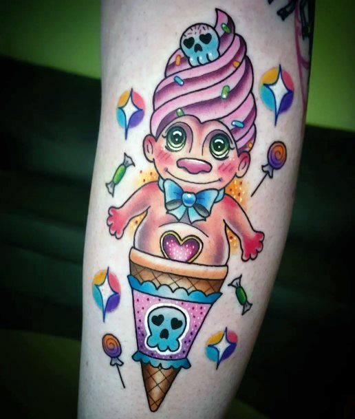 Troll Doll Womens Tattoo Designs