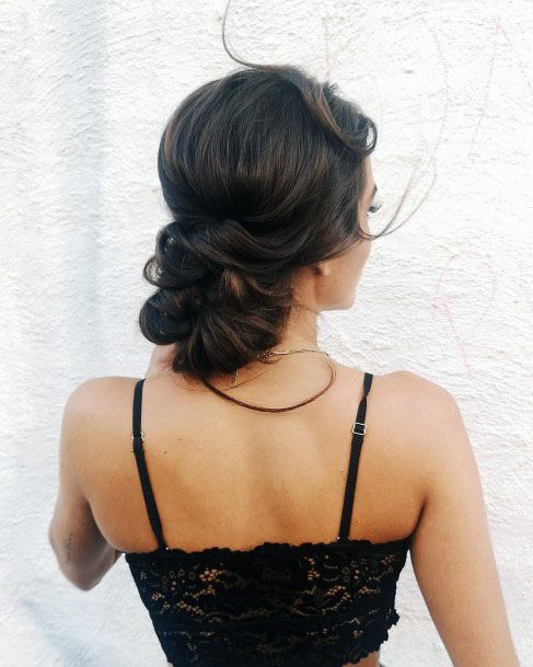 Tucked Under Chignon Hairstyle For Women