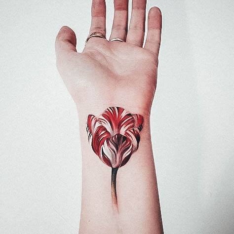 Top 100 Best Tulip Tattoos For Women - Flower Design Ideas