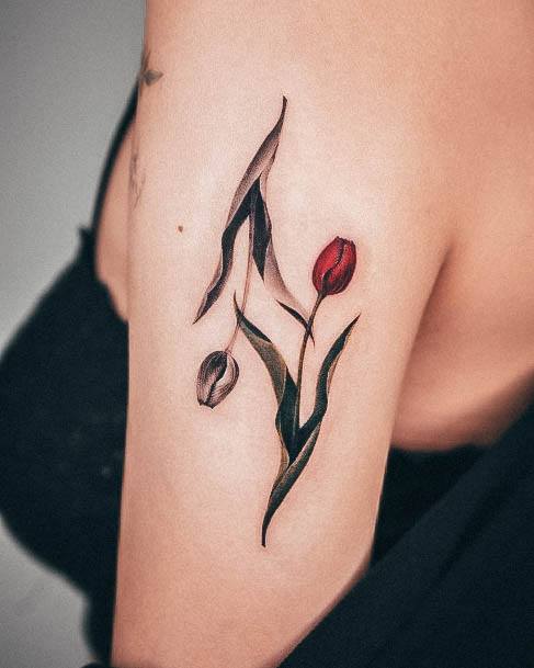 Tulip Womens Tattoo Ideas